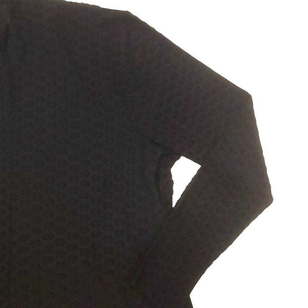 Lane Bryant Blouse Shirt Jaquard Spot Longsleeve Mock Turtleneck Black 14 16 NWT - Picture 6 of 13
